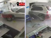 Adulto mayor se equivocó de marcha y terminó estrellando su auto contra una clínica en la región de Valparaíso