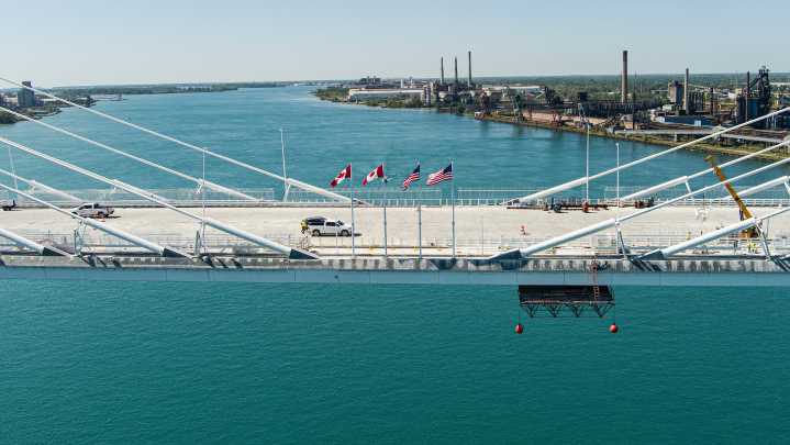 Gordie Howe Bridge won’t open until early 2026, officials say
