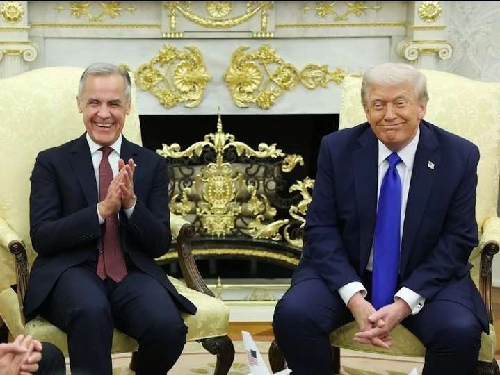 Mark Carney acted like 'a teen at a Taylor Swift concert' in front of Trump