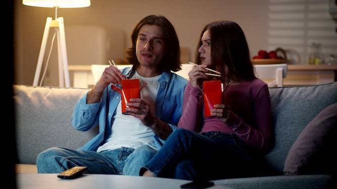 How to perform the Couples' Wednesday Night Justifying A Takeaway Dance