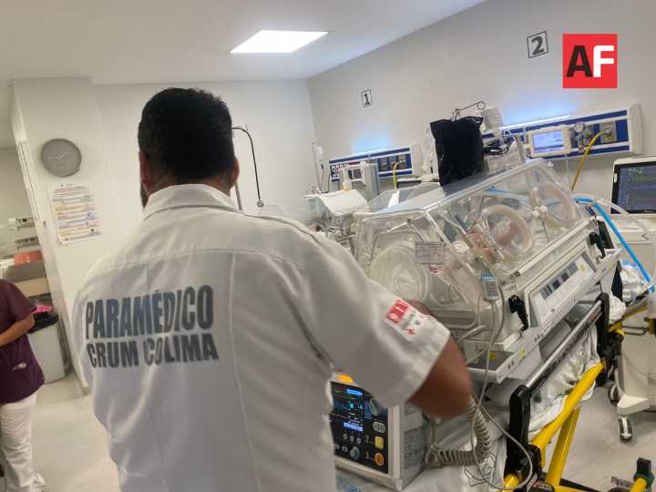 CRUM realiza traslado de recién nacido con problemas respiratorios