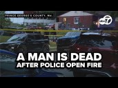 A man is dead after shots are fired by police in Prince George's County