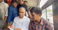 TGSRTC ticket price hike: BRS leaders protest at Bus Bhavan in Hyderabad