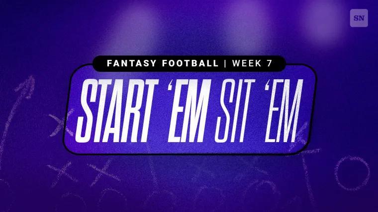Fantasy Football Start 'Em, Sit 'Em Week 7: Who should I start, lineup advice, best matchups, DFS picks