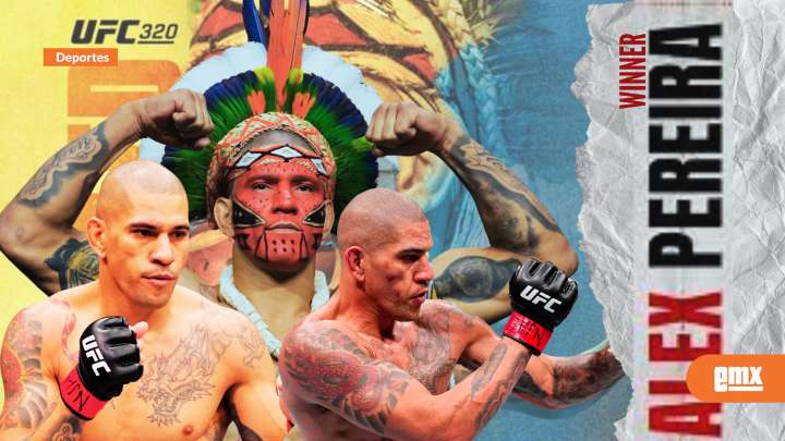 Alex Pereira recupera el título de peso semipesado tras fulminante nocaut en UFC 320