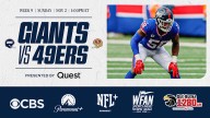 Giants vs. 49ers: How to Watch, Listen & Live Stream Week 9