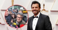 Eugenio Derbez protagoniza tenso momento al ser acorralado por la prensa en el Aeropuerto de CDMX