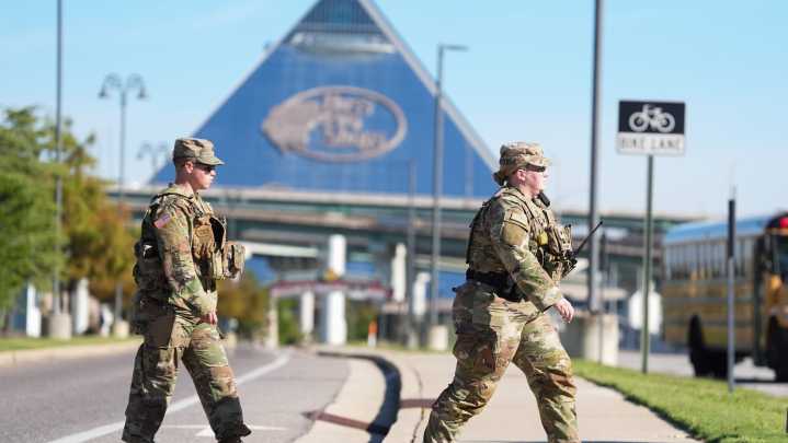 National Guard troops begin patrols in Memphis, city website confirms