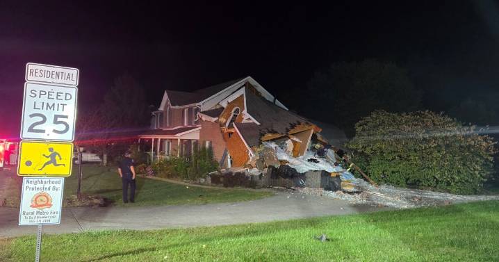 Vehicle strikes house in Knox County on Monday leaving serious damage