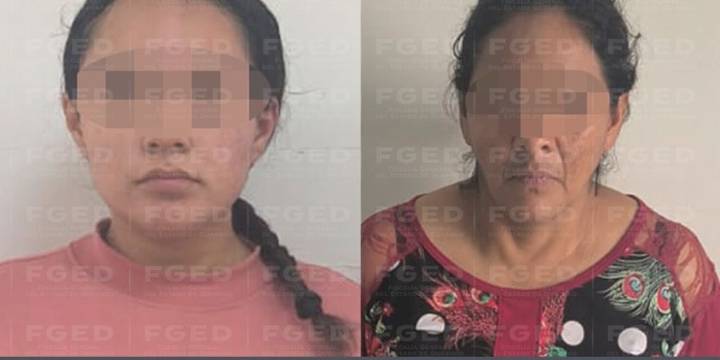 Caen dos mujeres presuntamente vinculadas a robo de bebé en Durango