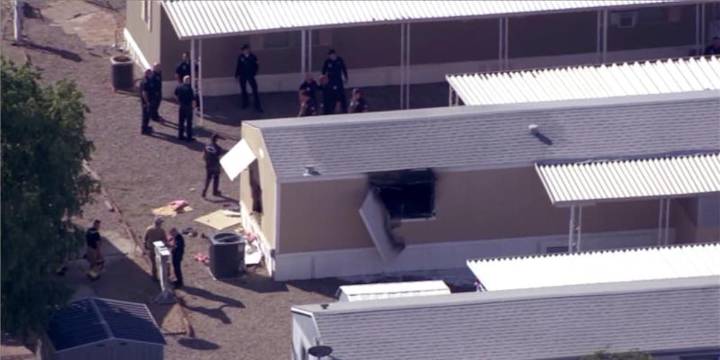 Woman seriously hurt, dog dies in Peoria mobile home fire