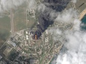 Ucrania atacó con drones un depósito de combustible ruso y le dio un duro golpe a las tropas de Putin en Crimea