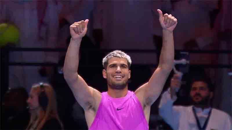 Torneo Six Kings Slam: Carlos Alcaraz derrotó a Taylor Fritz (6