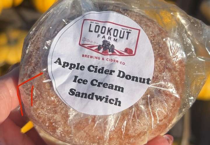 Belkin Family Lookout Farm in Natick offers viral apple cider doughnut ice cream sandwich