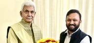 Advocate Ankur Sharma, BJP Spokesperson Calls on LG Sinha 