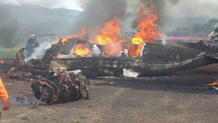 Venezuela Plane Crash: Aircraft Explodes In Fireball After Crash