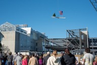 NKU celebrates topping out of Dorothy Westerman Herrmann Science Center Expansion