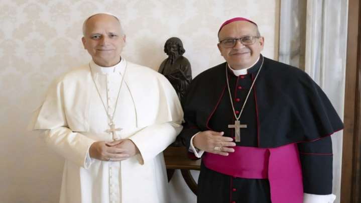 El papa León XIV recibió en el Vaticano al obispo Tulio Ramírez de la Diócesis de Guarenas