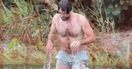 Sacked Rangers boss Russell Martin strips to trunks for Loch Lomond dip with ex