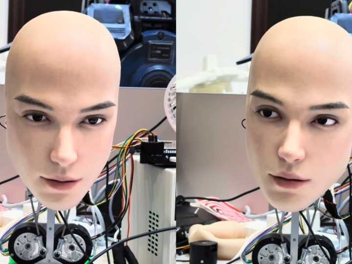 Una empresa china desarrolló un robot facial hiperrealista capaz de imitar expresiones humanas