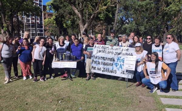 Tarde de protestas en 7 y 50: Ley de Discapacidad, jubilados y por la Flotilla Sumud donde viaja un platense