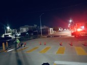 Pinta Control de Tráfico los señalamientos en las colonias Enríquez Guzmán...