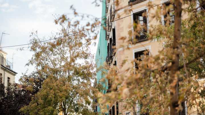Un colapso en la terraza de la quinta planta inició el derrumbe del edificio en el centro de Madrid