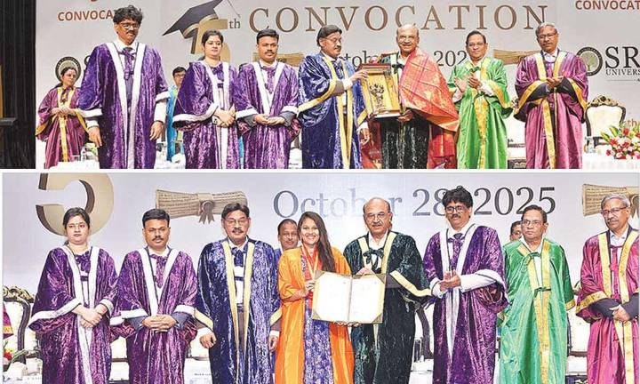 SRM-AP celebrates academic excellence at 5th Convocation