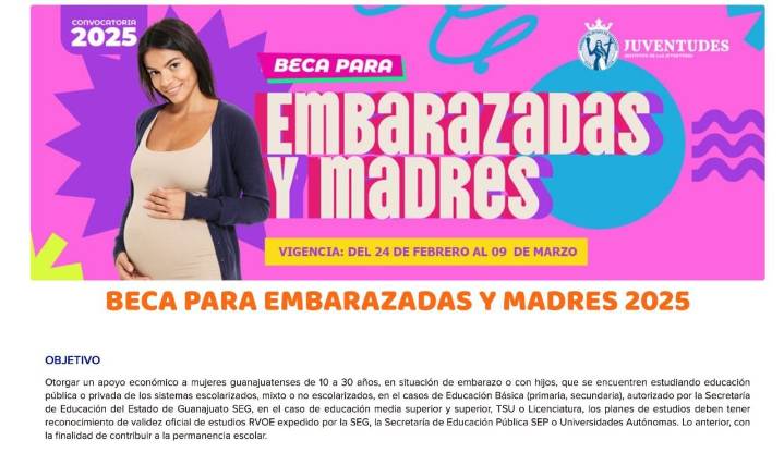 Activista acusa que beca a niñas embarazadas normaliza abusos y desigualdad