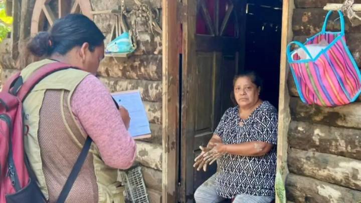 Brigada parralense apoya Censo Bienestar en Hidalgo tras desastres por lluvias