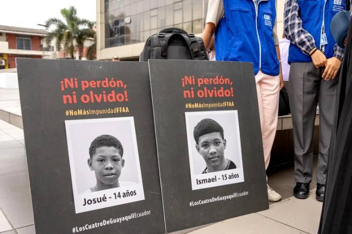 Fiscalía ecuatoriana acusa a 17 militares por caso de desaparición forzada de cuatro menores en Guayas