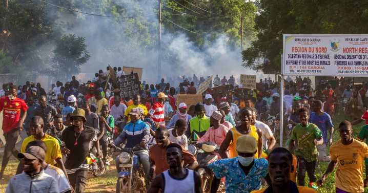 Clashes with security forces in Cameroon kill 4 protesters ahead of election results