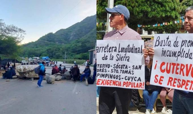 Cajamarca: rondas campesinas inician paro indefinido y bloquean principales carreteras
