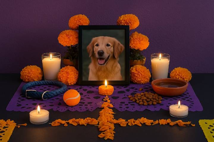 Día de Muertos también es para ellos: guía para tu ofrenda a mascotas fallecidas