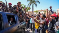Madagascar's president says a coup is underway after soldiers joined anti
