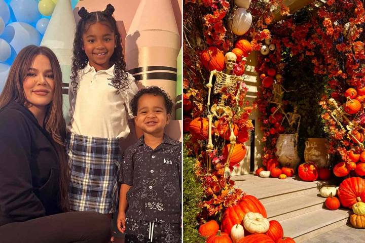 Khloé Kardashian Shows Off Lavish Halloween Décor for ‘Kiddos’ True and Tatum