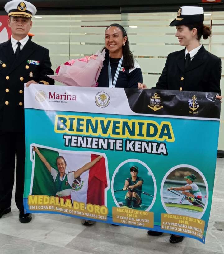 Kenia Lechuga vuelve con el corazón lleno y la mira en el oro de remo