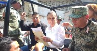 Sheinbaum recorre zonas afectadas en Tamazunchale