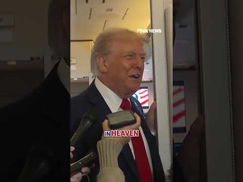 WATCH: Trump gets candid when asked if he's getting into heaven #shorts #foxnews #trump #world