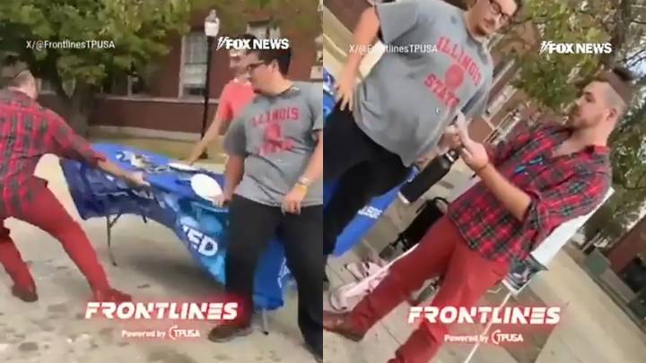 Escándalo en EEUU: asistente docente se salió de control y amenazó de muerte a Trump en un evento público