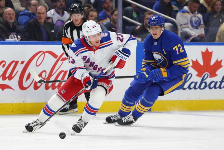 Igor Shesterkin blanks Sabres as Rangers give Mike Sullivan first win - The Rink Live | Coverage of youth, junior, high school and college hockey