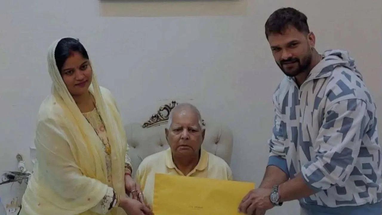 Bhojpuri star Khesari Lal Yadav joins RJD, to contest Bihar polls from Chapra