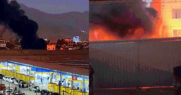 Incendio se registra cerca al mercado Unicachi en Comas: Hasta 7 unidades de bomberos atienden la emergencia