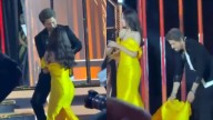 Shah Rukh Khan saves Nitanshi Goel as she trips on stage, video goes viral