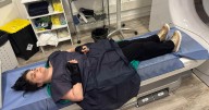 'I can't laugh or my ribs will pop out - my insides look like a car crash victim'