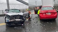 Driver seriously injured after crash shuts down Bourne Bridge
