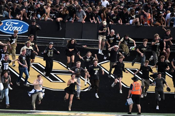 Colorado athletics won’t be fined for fans rushing field after win vs. Iowa State