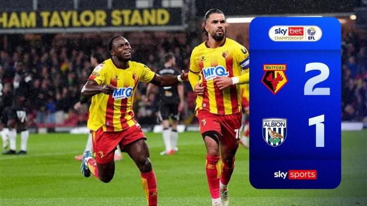 Watford 2-1 West Bromwich Albion | Championship Highlights