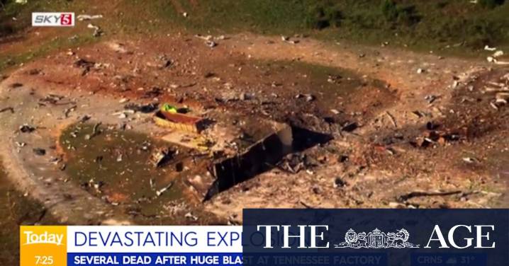 Enormous blast at Tennessee explosives factory