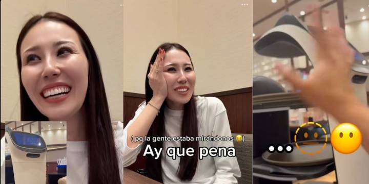 Yuka Tomita muestra la divertida reacción de su esposo colombiano al intentar hablar con un robot en un restaurante